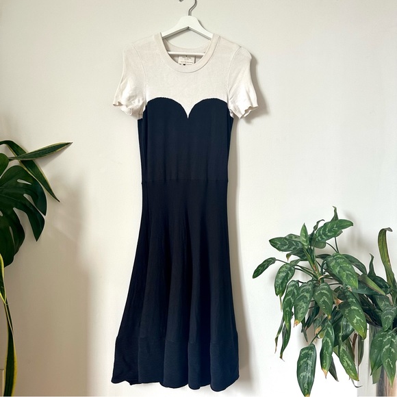 kate spade Dresses & Skirts - Kate Spade Branton Square Color Block Fit Flare Knit Dress Size M